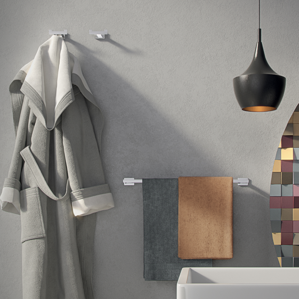 Portasalviette a parete Gedy modello Atena da 35 cm - Cromato