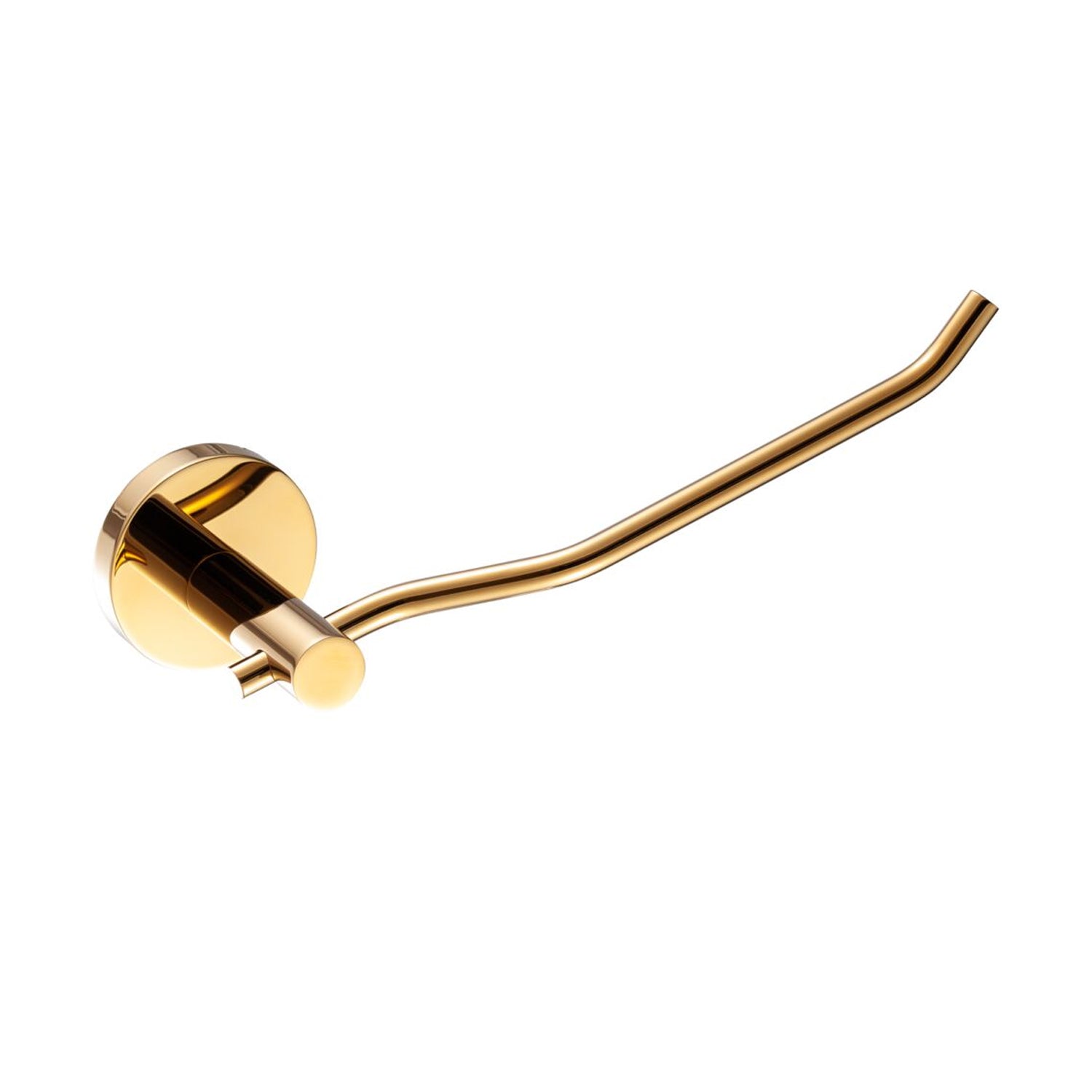 Portarotolo serie Arte con attacco singolo in ottone oro