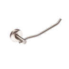 Portarotolo serie Arte con attacco singolo in ottone nichel spazzolato