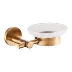 Portasapone serie Arte con attacco singolo in ottone bronzo