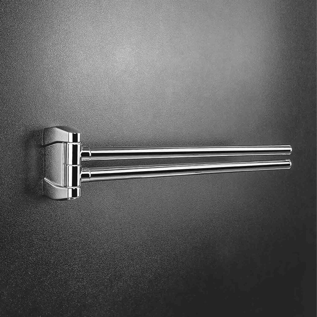 Porta salviette doppio snodo in ottone collezione Road di Colombo Design