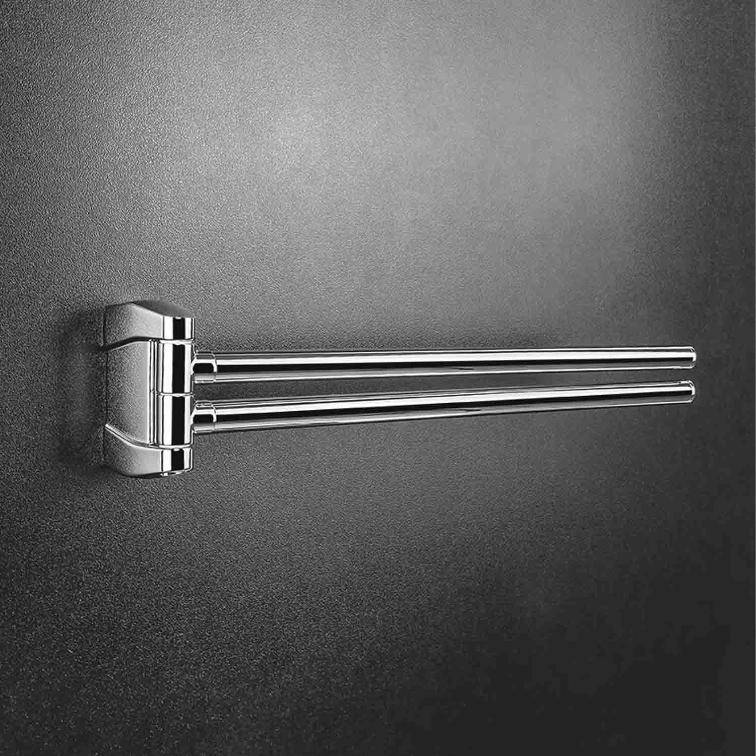 Porta salviette doppio snodo in ottone collezione Road di Colombo Design