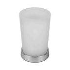 Porta bicchiere d'appoggio in ottone e vetro acidato collezione Road di Colombo Design