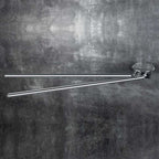 Porta asciugamani da bagno a doppio snodo in ottone cromato  Colombo Design collezione KHALA fissaggio a vite e tassello