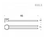 Porta asciugamani da bagno a doppio snodo in ottone cromato  Colombo Design collezione KHALA fissaggio a vite e tassello