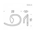 Porta asciugamani da bagno ad Anello in ottone cromato  Colombo Design collezione KHALA fissaggio a vite e tassello