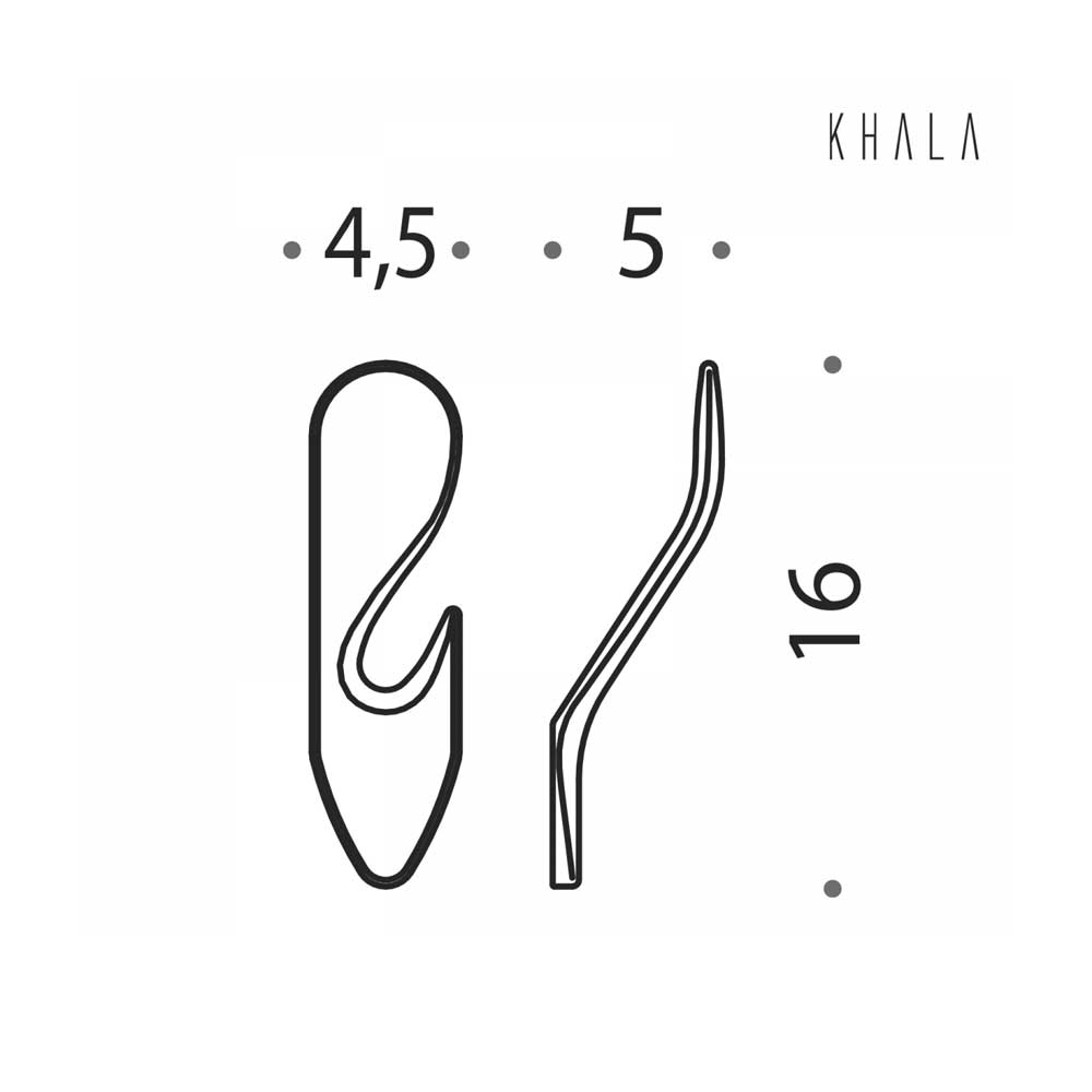 Appenditutto da bagno in ottone cromato  Colombo Design collezione KHALA fissaggio a vite e tassello