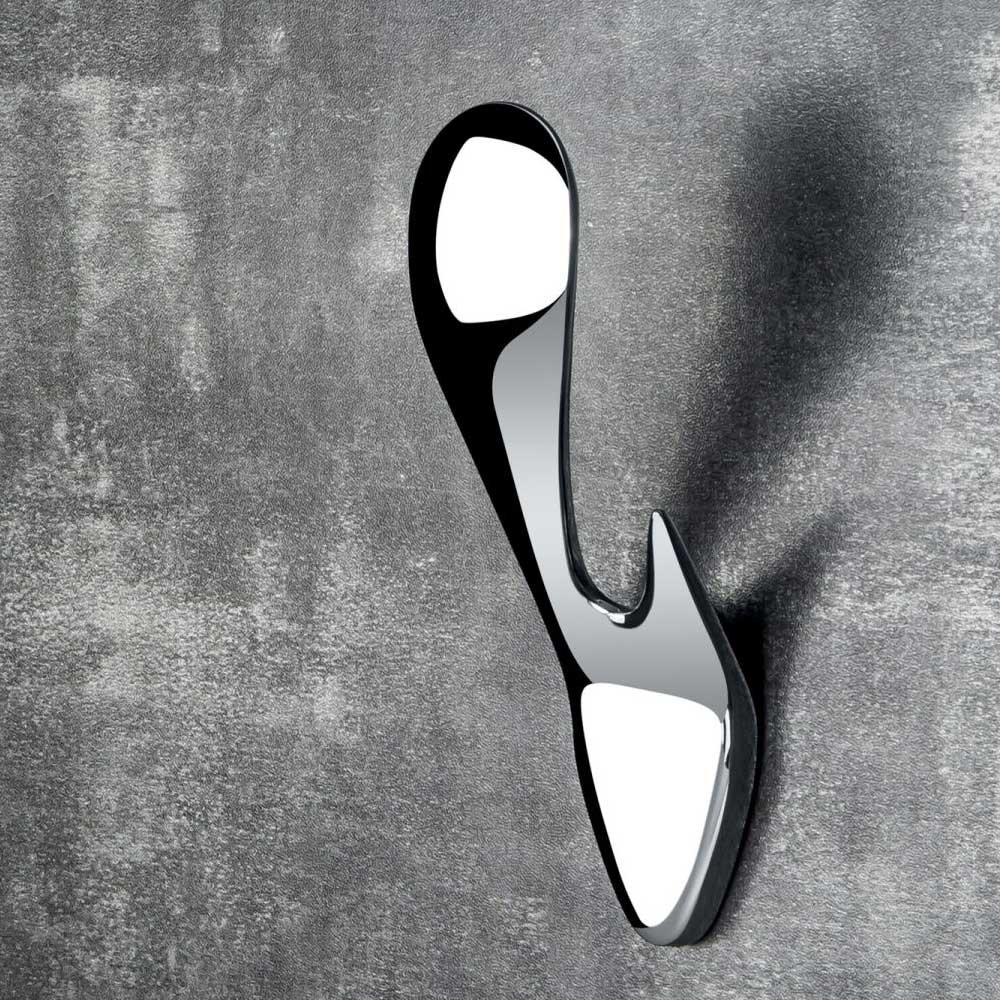 Appenditutto da bagno in ottone cromato  Colombo Design collezione KHALA fissaggio a vite e tassello