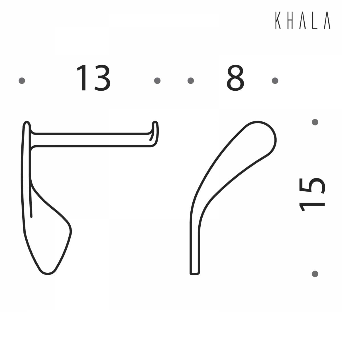 Portarotolo da bagno in ottone cromato  Colombo Design collezione KHALA fissaggio a vite e tassello