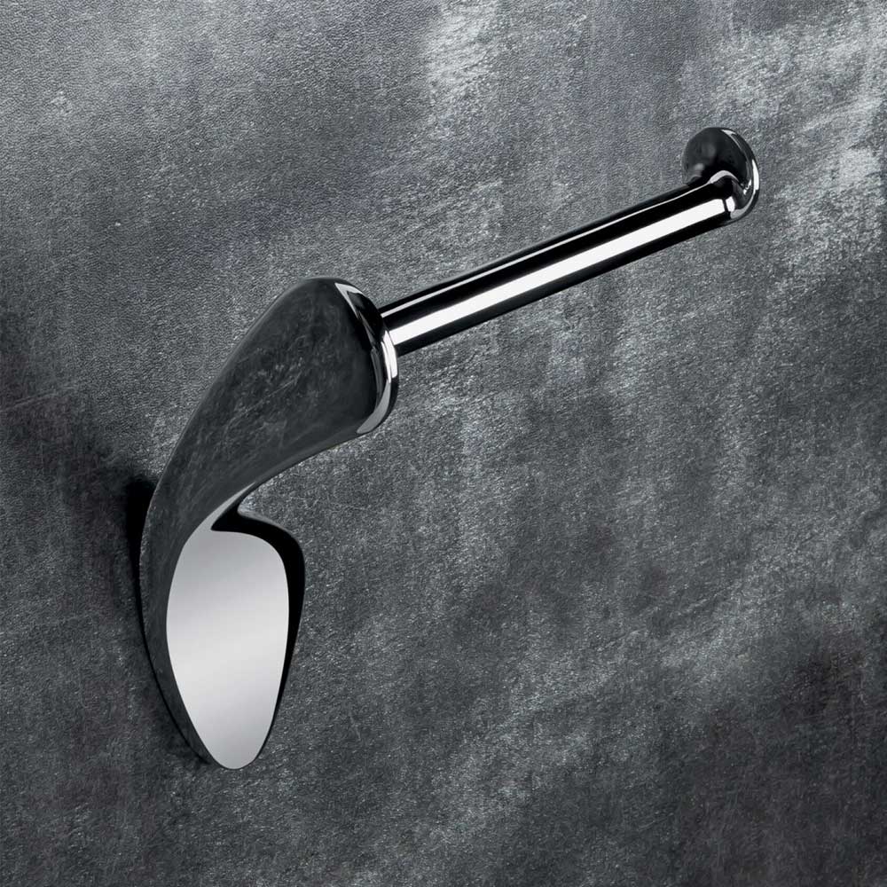 Portarotolo da bagno in ottone cromato  Colombo Design collezione KHALA fissaggio a vite e tassello