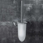 Porta scopino da bagno in ottone cromato  Colombo Design collezione KHALA fissaggio a vite e tassello