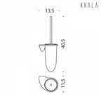 Porta scopino da bagno in ottone cromato  Colombo Design collezione KHALA fissaggio a vite e tassello