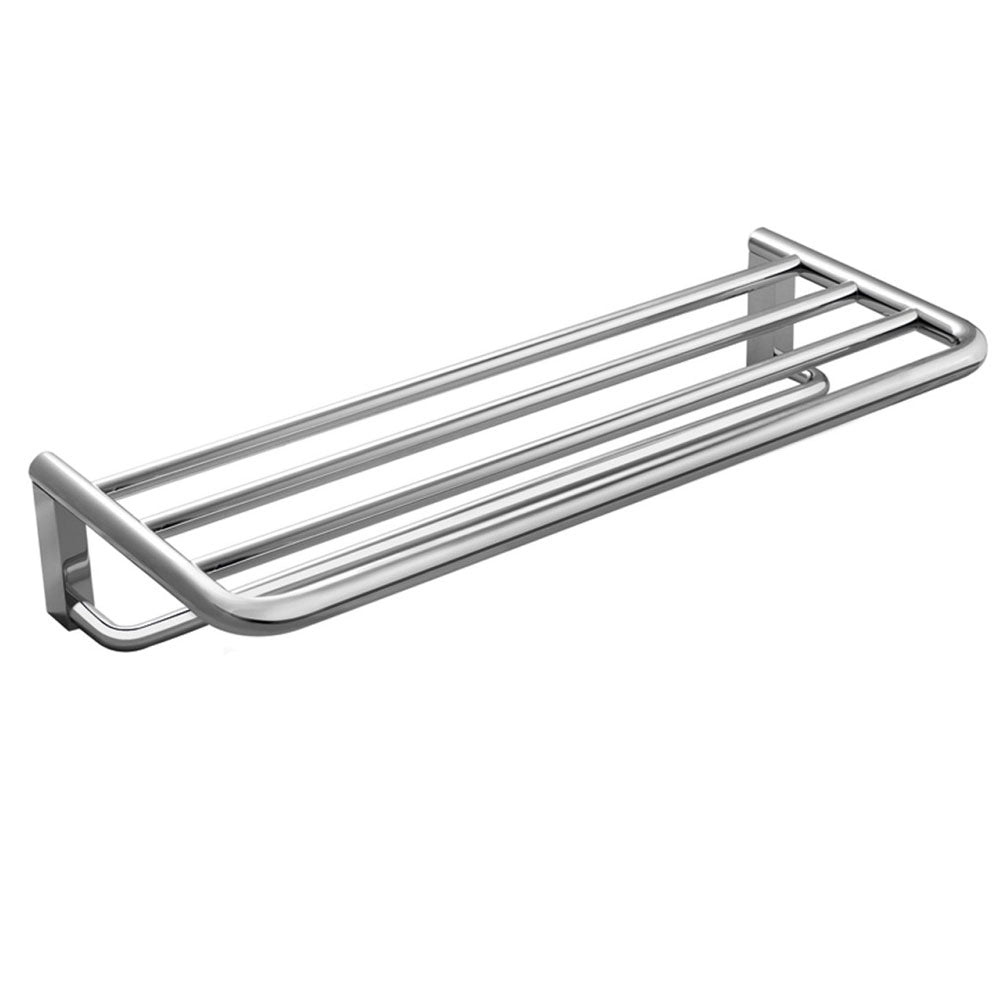 Mensola Porta asciugamani sospesa in ottone della collezione 'Project' by Cosmic 60x25x11 cm - Cromato