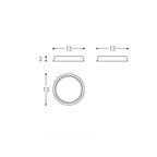 Portasapone da appoggio in acciaio della collezione 'Geyser' by Cosmic - Nero satinato