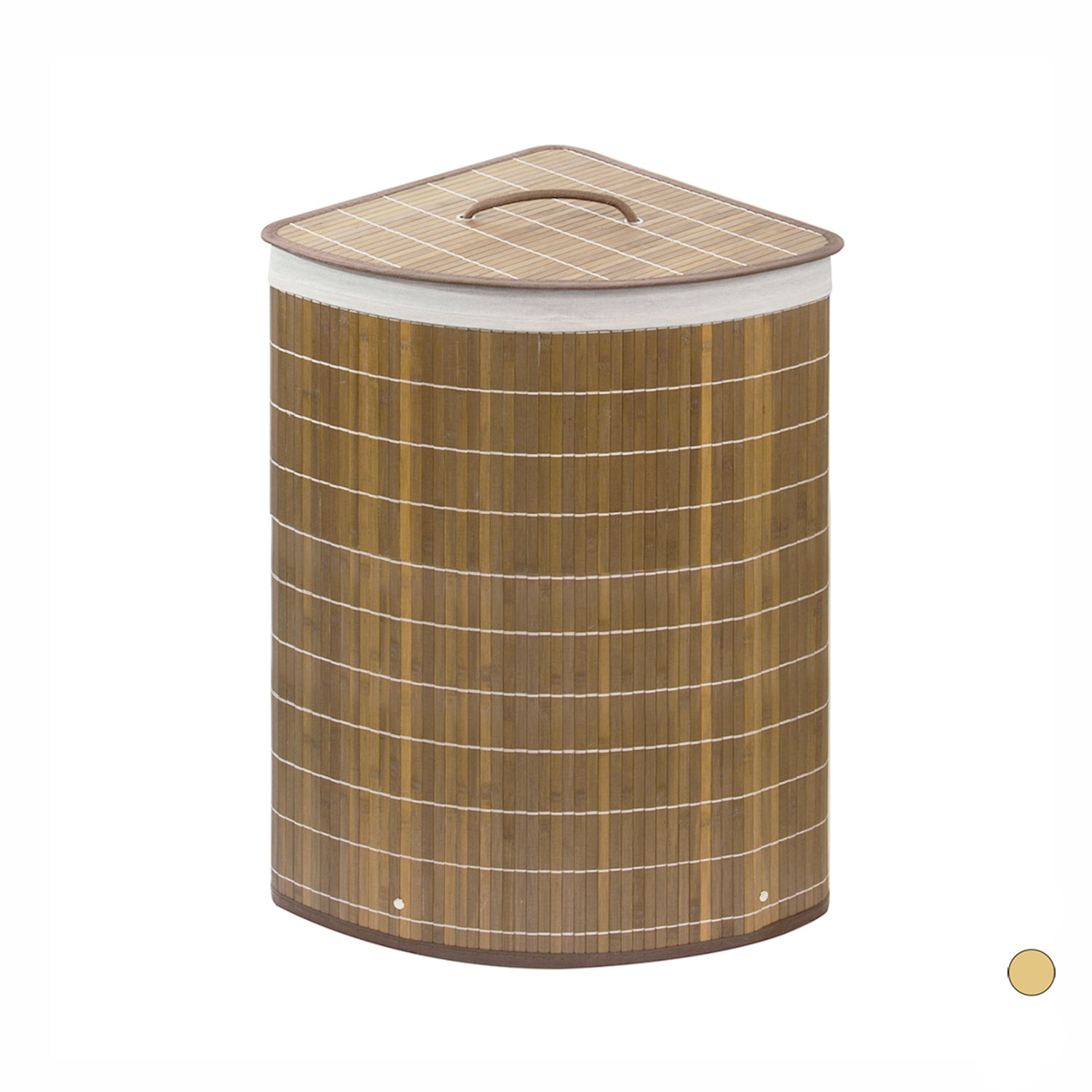 Cesto portabiancheria angolare BalÃ¹ 37x60x37 cm - Naturale