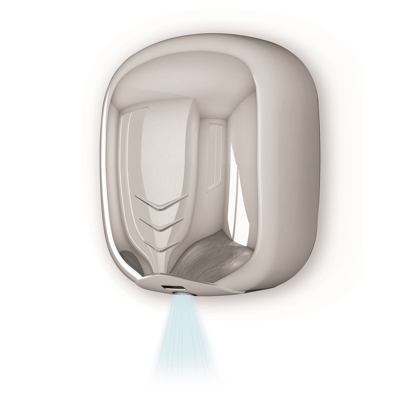 Asciugamani elettrico a fotocellula Eco-Jet modello Bora di Gedy - Cromato