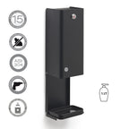 Distributore di sapone/gel igienizzante Touchless di Gedy modello Bonito - Nero Matt