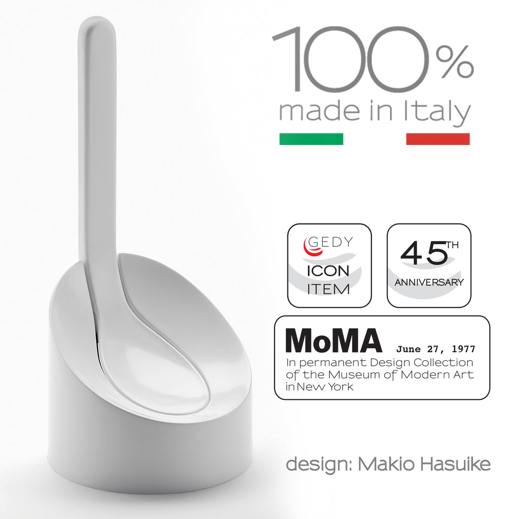 Scopino wc da appoggio modello Cucciolo di Gedy - Bianco