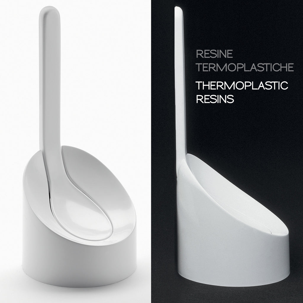 Scopino wc da appoggio modello Cucciolo di Gedy - Bianco