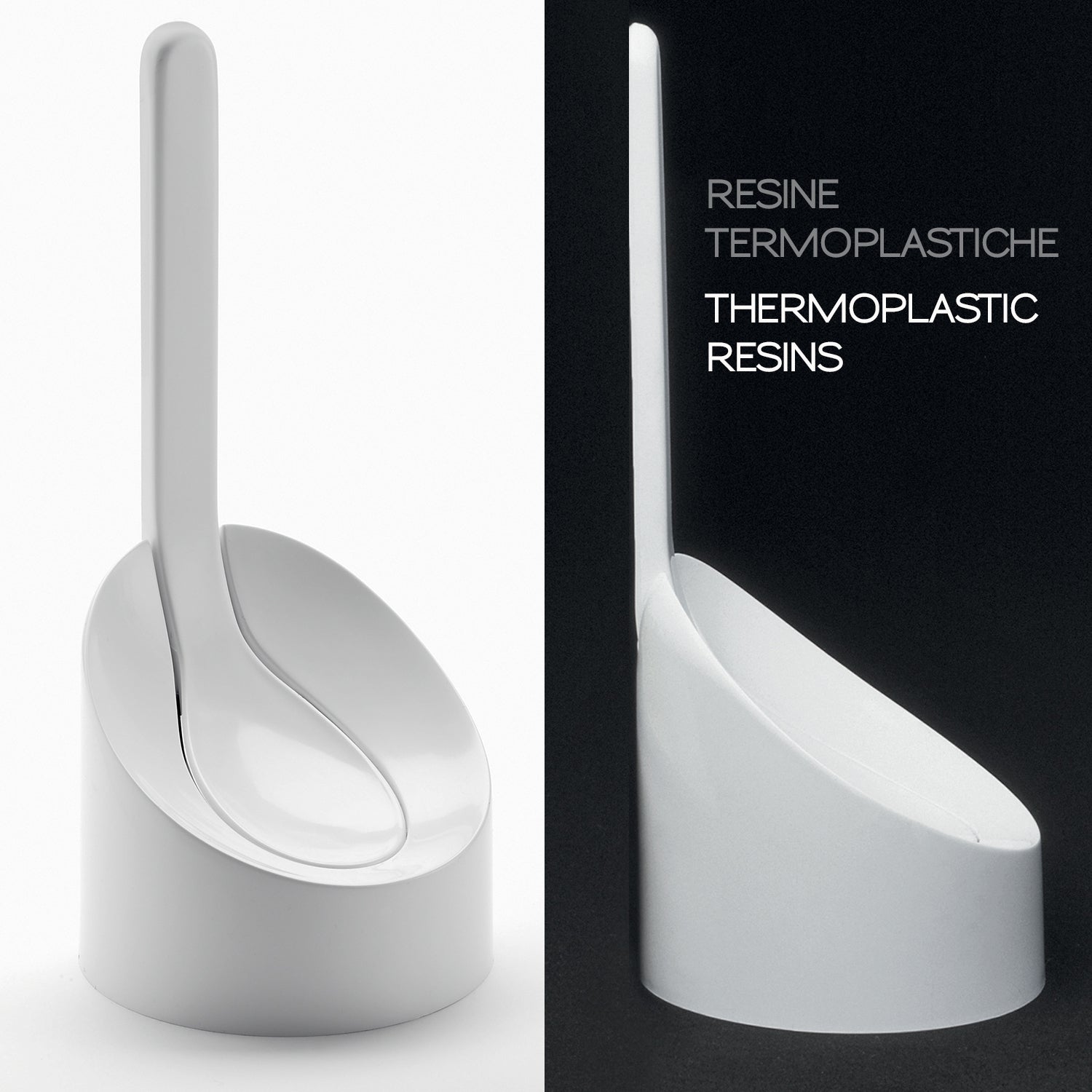 Scopino wc da appoggio modello Cucciolo di Gedy - Bianco