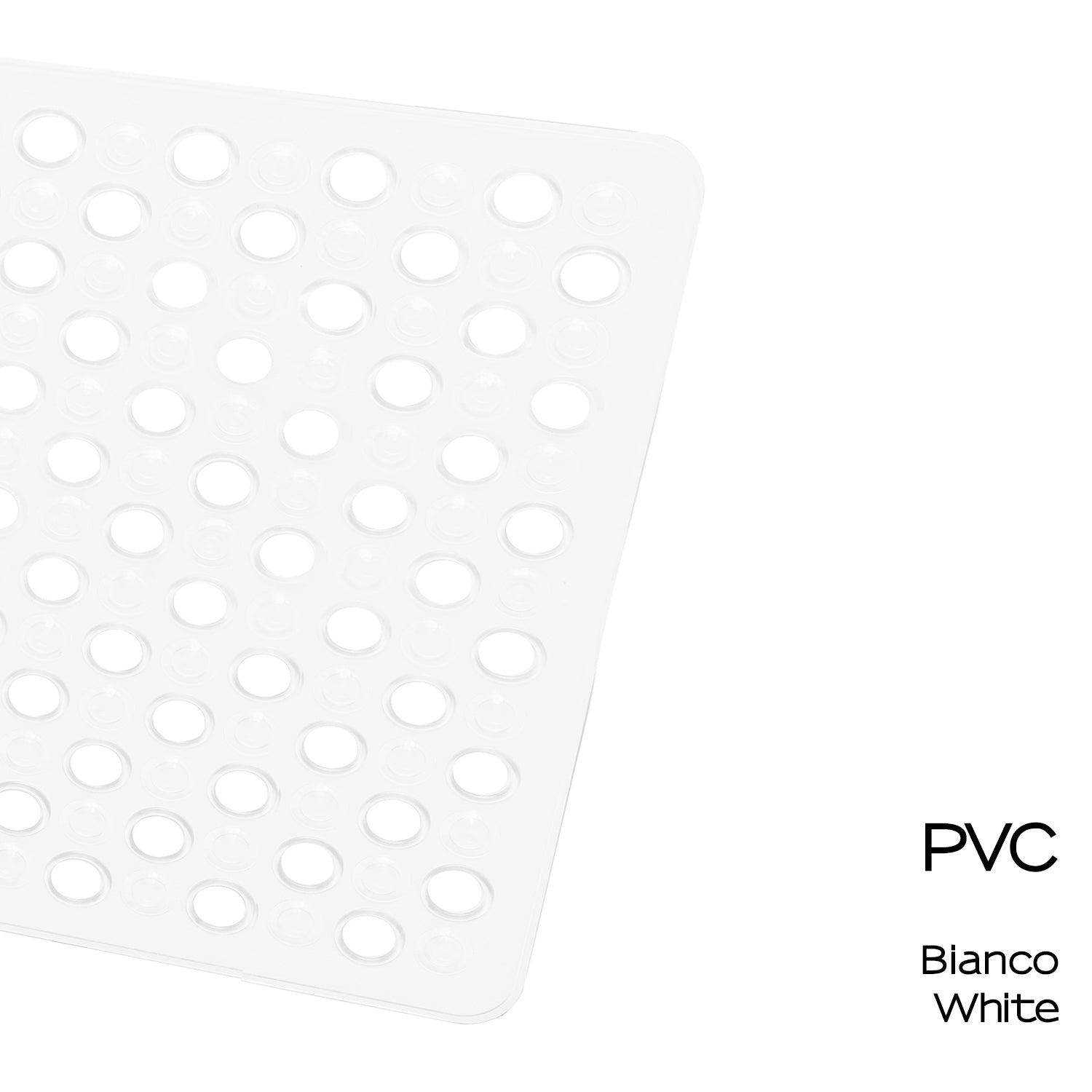 Tappeto antiscivolo vasca 38x60 modello Maim di Gedy - Bianco