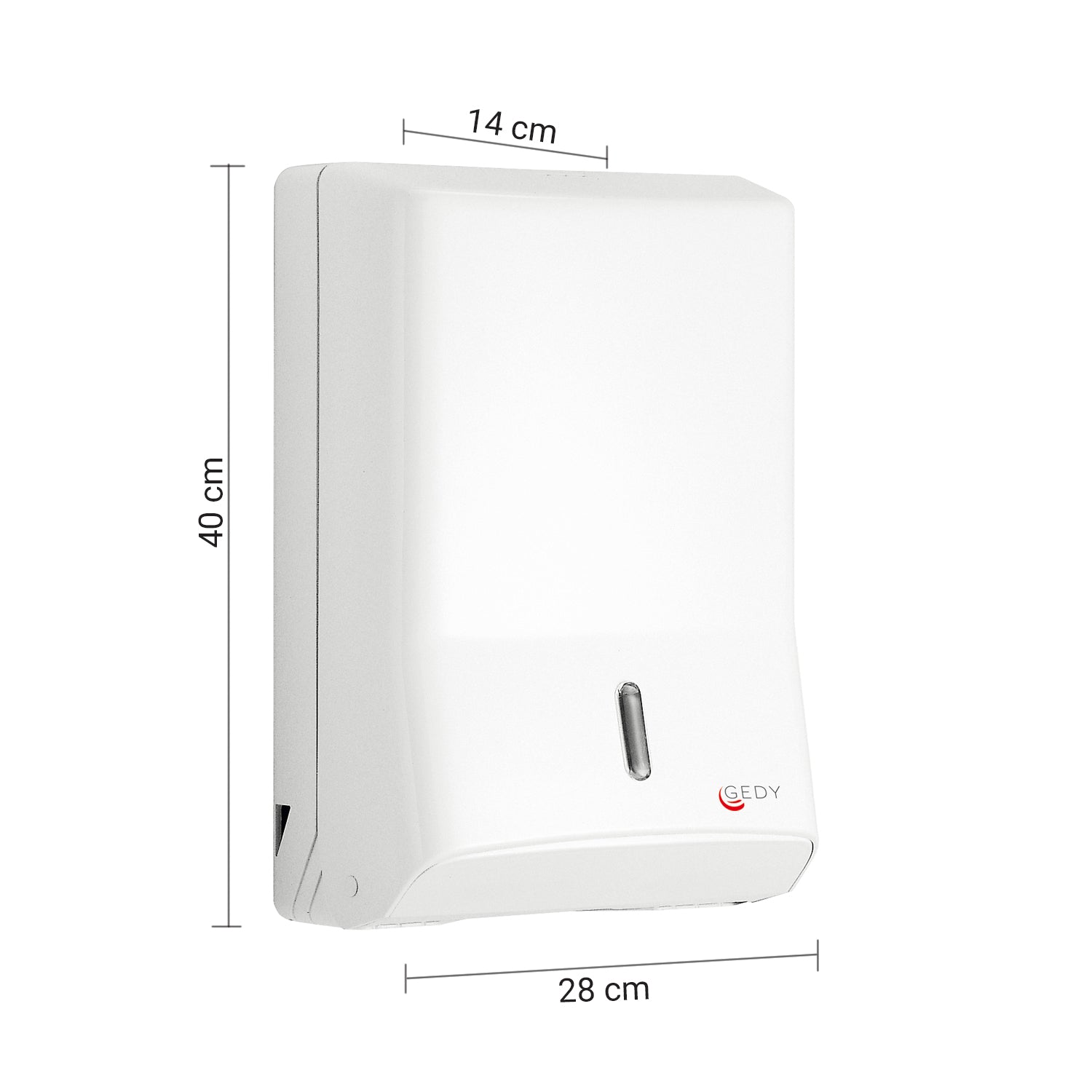Distributore salviette carta piegate di Gedy in resine termoplastiche
