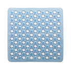 Tappeto antiscivolo doccia 50x50 modello Maim di Gedy - Trasparente azzurro