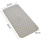Tappeto antiscivolo vasca 36x71 in gomma modello Geo di Gedy - Beige