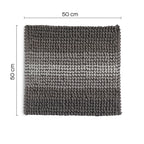 Tappeto 50x50 in cotone e poliestere con fondo antiscivolo Bubble di Gedy - Tortora chiaro