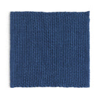 Tappeto 50x50 in cotone e poliestere con fondo antiscivolo Knot di Gedy - Blu