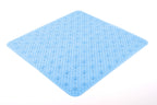 Tappeto antiscivolo doccia 53x53 modello Solid di Gedy - Trasparente azzurro