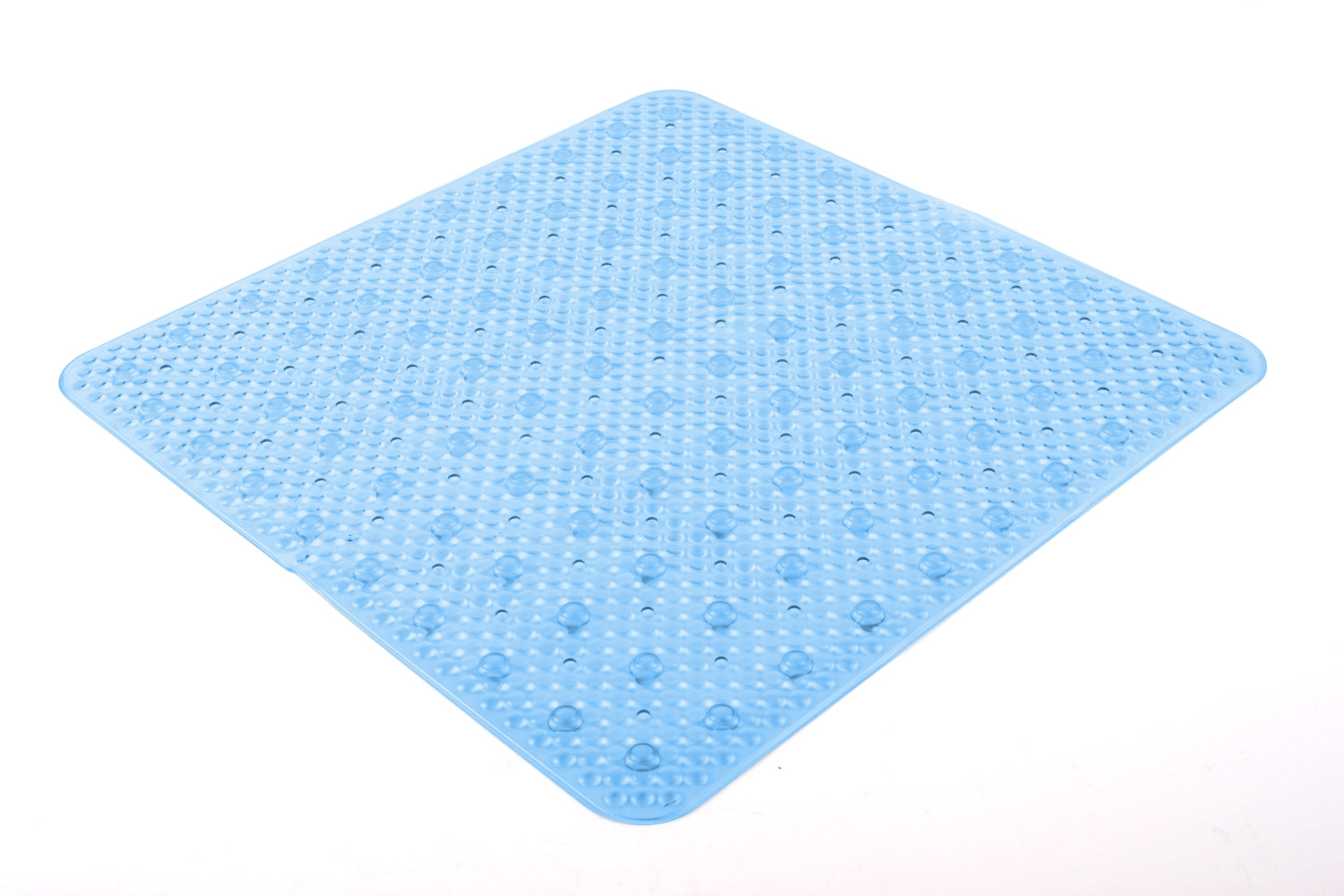 Tappeto antiscivolo doccia 53x53 modello Solid di Gedy - Trasparente azzurro