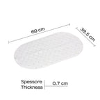 Tappeto antiscivolo vasca modello Solid di Gedy - Bianco