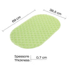Tappeto antiscivolo vasca modello Solid di Gedy - Verde trasparente