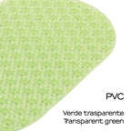 Tappeto antiscivolo vasca modello Solid di Gedy - Verde trasparente