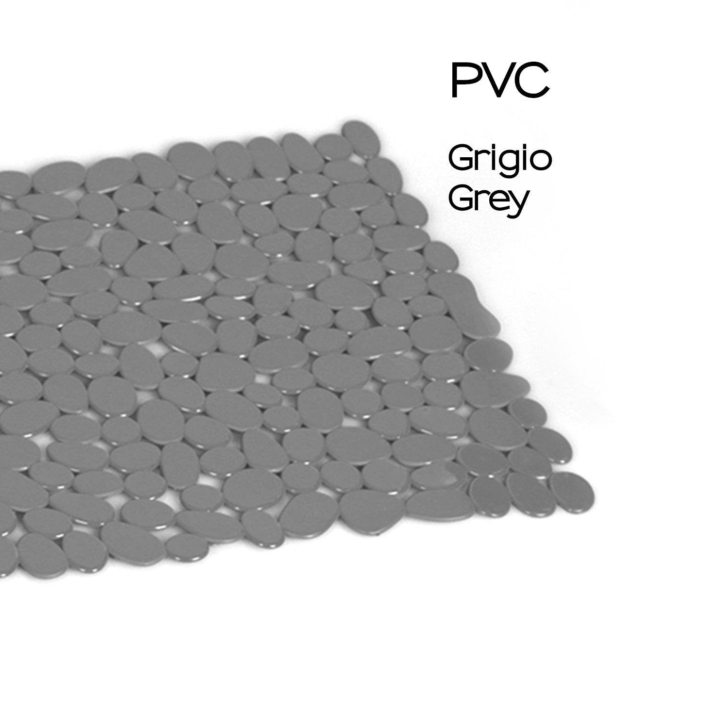 Tappeto antiscivolo doccia 54x54 modello River di Gedy - Grigio