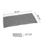 Tappeto antiscivolo doccia 35x70 modello River di Gedy - Grigio