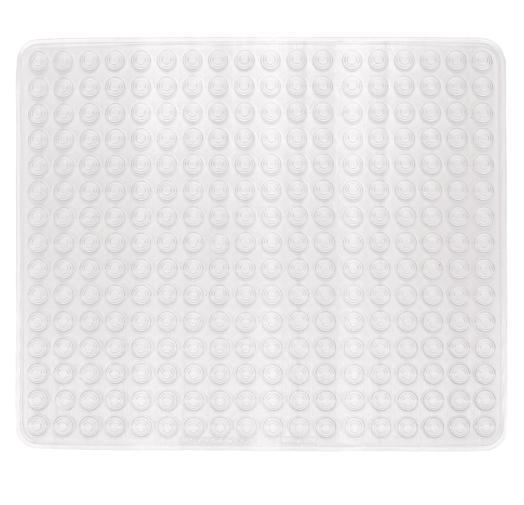 Tappeto antiscivolo doccia quadrato 60x60 cm in PVC plastificato di Gedy - Trasparente