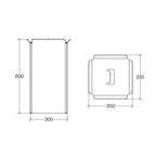 Cesto porta biancheria in alluminio verniciato bianco Lineabeta Bandoni