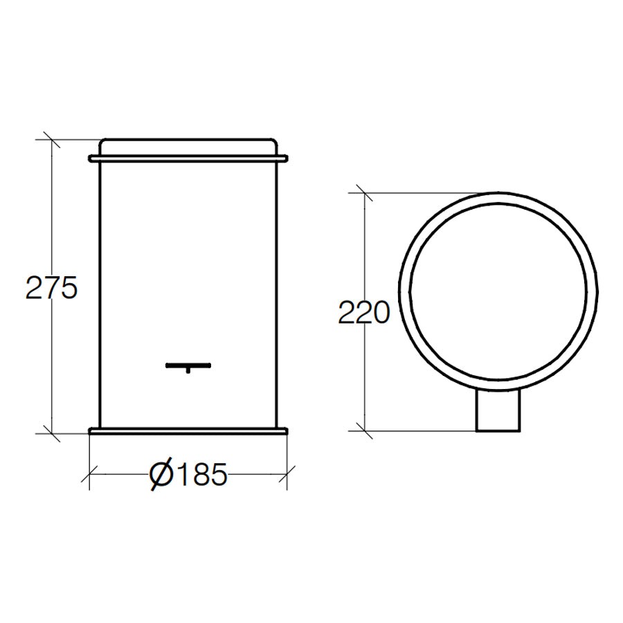 Cesto portarifiuti in acciaio inox lucido con secchiello e apertura a pedale capienza 3Lt Lineabeta Sestei