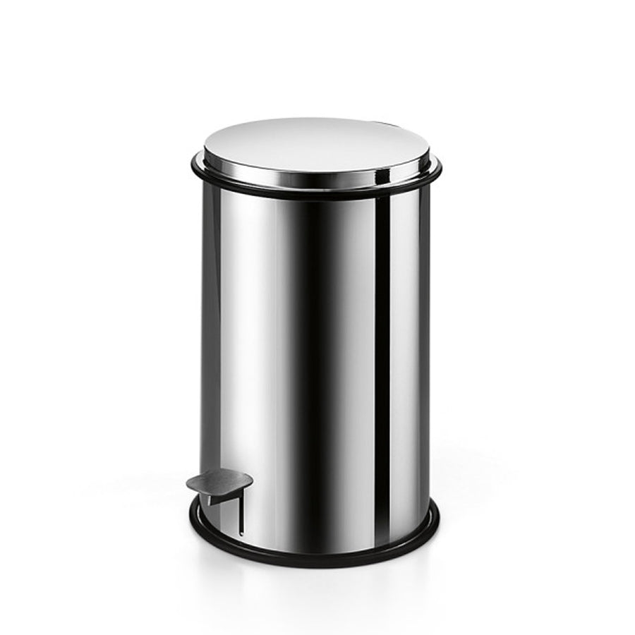 Cesto portarifiuti in acciaio inox lucido con secchiello e apertura a pedale capienza 5Lt Lineabeta Sestei
