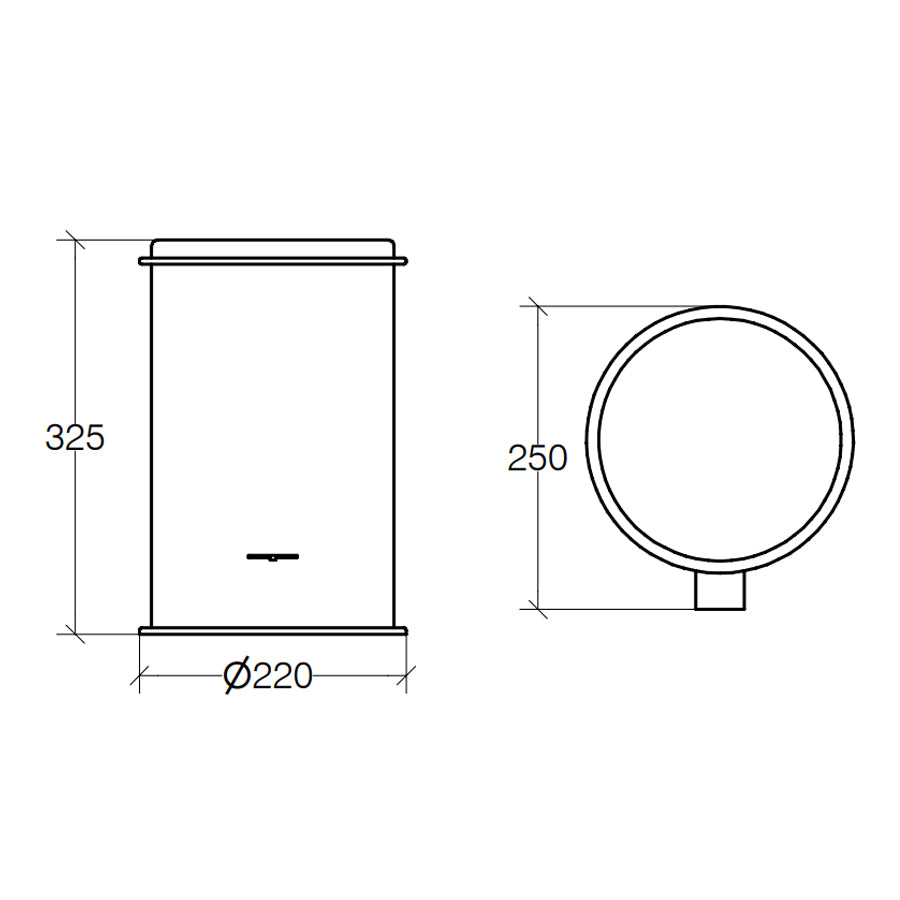 Cesto portarifiuti in acciaio inox lucido con secchiello e apertura a pedale capienza 5Lt Lineabeta Sestei