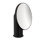 Specchio ingranditore da appoggio in acciaio della collezione 'Geyser' by Cosmic - Nero satinato