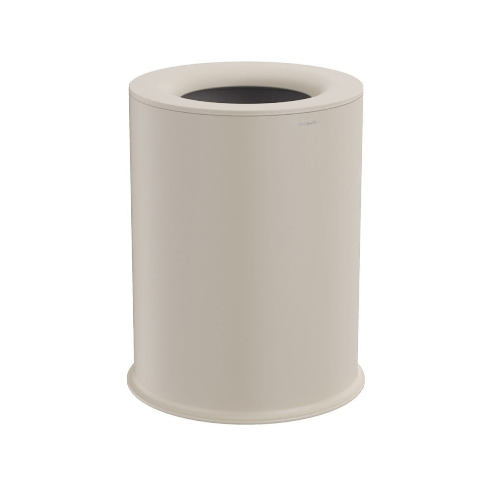 Cestino bagno da appoggio in acciaio inossidabile della collezione 'Geyser' by Cosmic - Pietra satinato