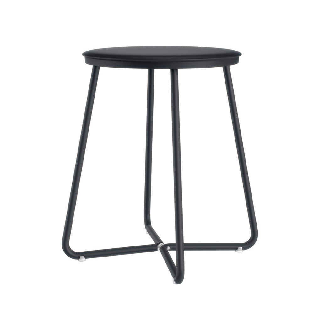 Sgabello bagno da appoggio in acciaio inossidabile della collezione 'Geyser' by Cosmic - Nero satinato