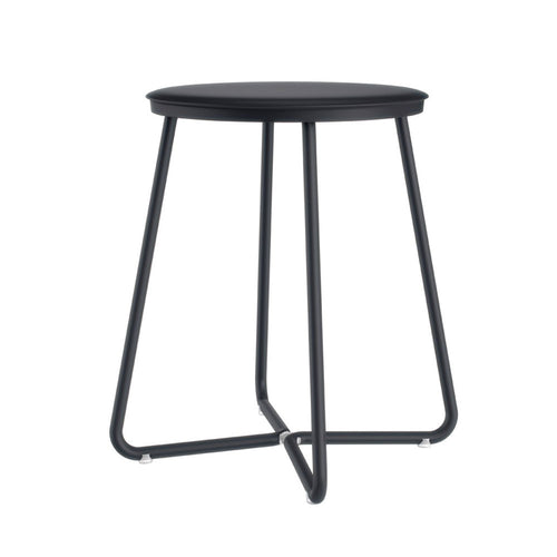 Sgabello bagno da appoggio in acciaio inossidabile della collezione 'Geyser' by Cosmic - Nero satinato