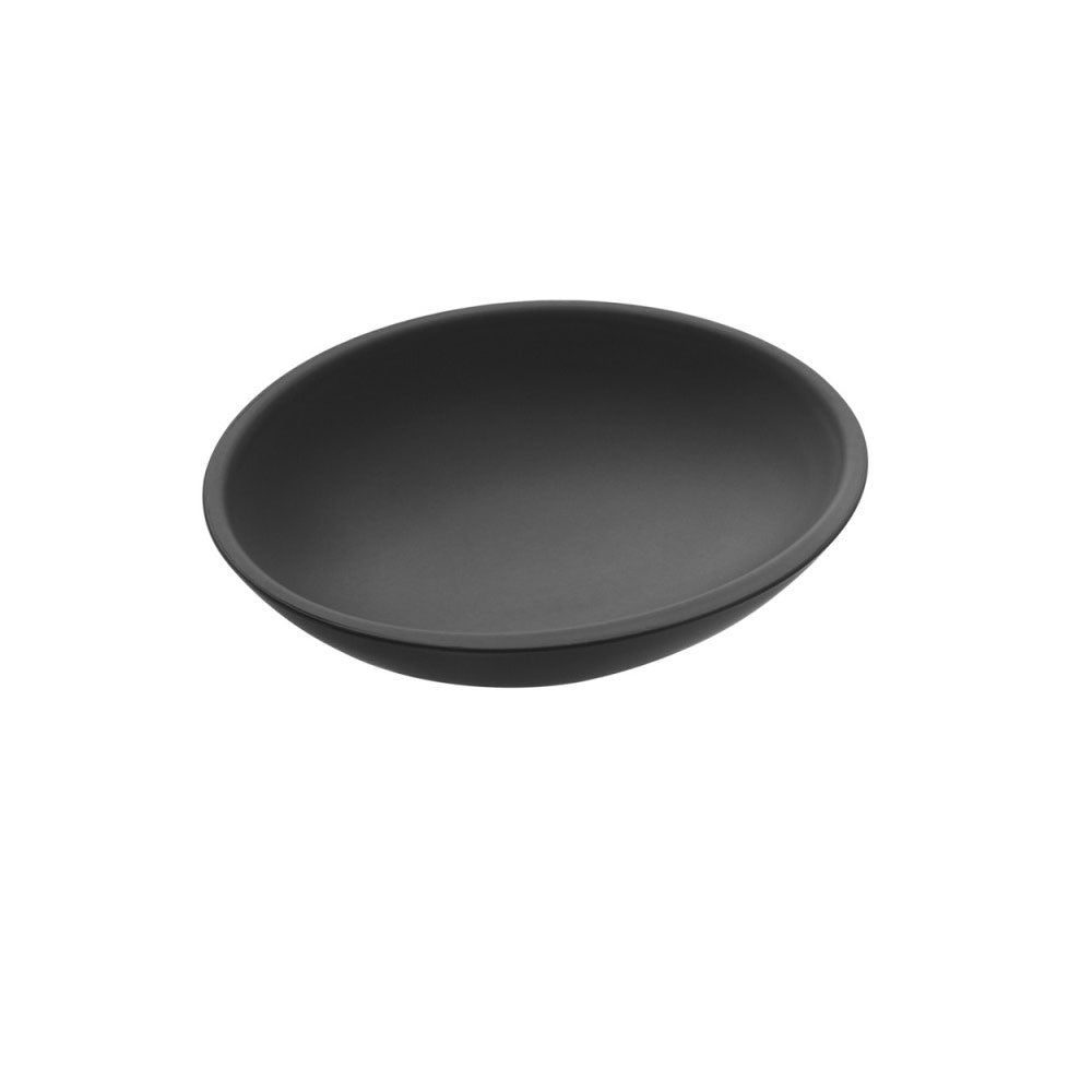 Portasapone da appoggio in vetro acrilico della collezione 'Saku' by Cosmic - Nero soft