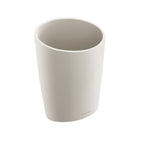 Portaspazzolini da appoggio in vetro acrilico della collezione 'Saku' by Cosmic - Pietra soft