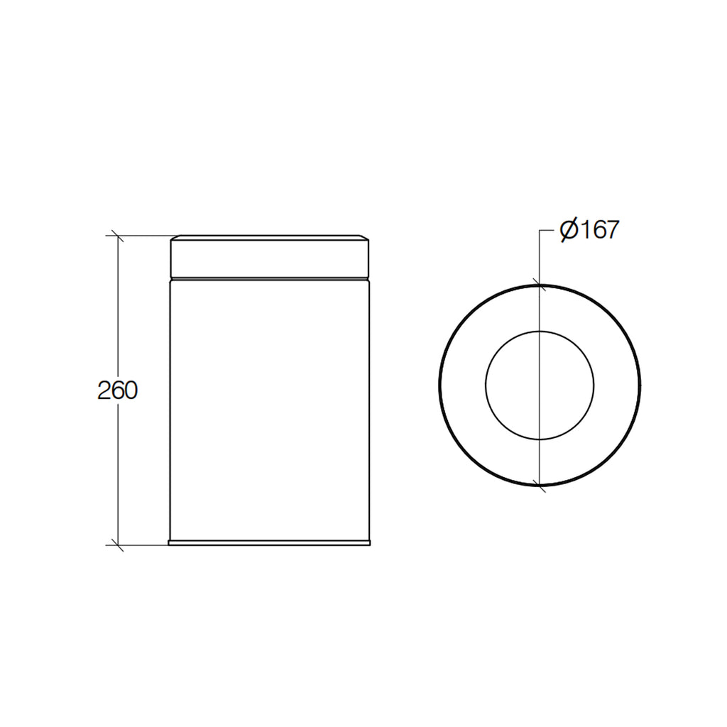 Pattumiera in acciaio inox lucido con secchiello e coperchio forato capienza 3Lt Lineabeta Sestei