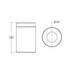 Pattumiera in acciaio inox lucido con secchiello e coperchio forato capienza 3Lt Lineabeta Sestei